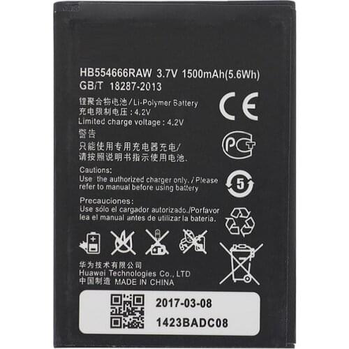For Huawei E5375 Battery 1500mAh HB554666RAW Battery Replacement for Huawei E5375 E5330 E5336 E5372 EC5377 smartphone