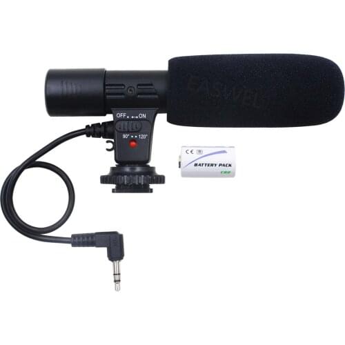 For Nikon D7000 D300s D5100 D5300 D3300 D3200 3.5mm DV Stereo Microphone Mic