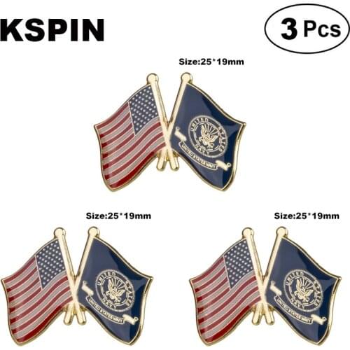 U.S.A & Navy Frendship Lapel Pin Brooches Pins Flag badge Brooch Badges