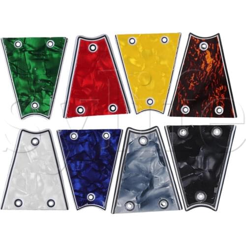 Guitar Parts Muitlcolor 3 Ply Guitar Truss Rod Cover Set of 8