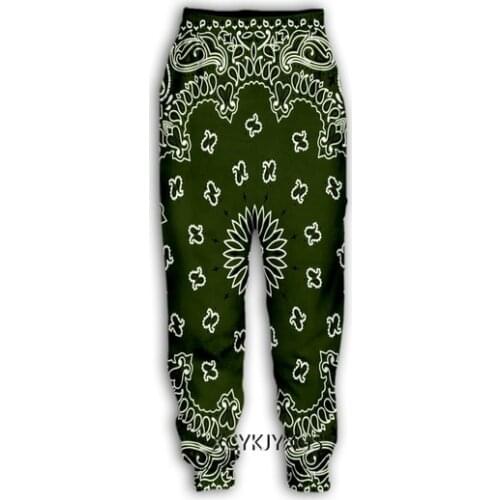 New Bandana Pattern 3D Print Causal Clothing Fashion Men Women Tracksuits Crewneck Hip Hop Pants Plus Size S-7XL streetwear men