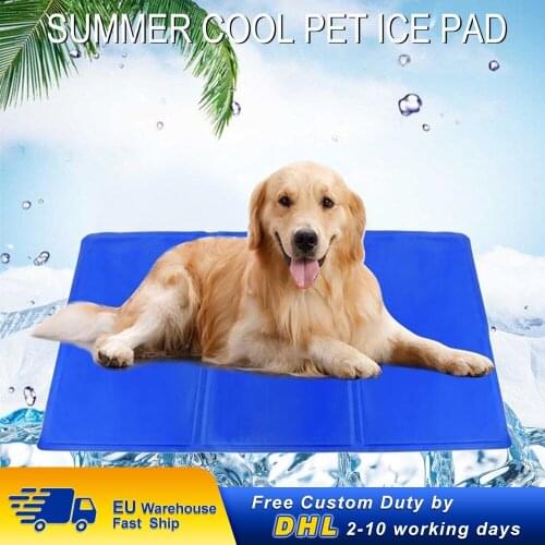 70x120cm Dog Cooling Mat Summer Ice Pad Dogs Cat Blanket Sofa Breathable Pet Dog Bed Waterproof Washable Large Dogs Cat Mats