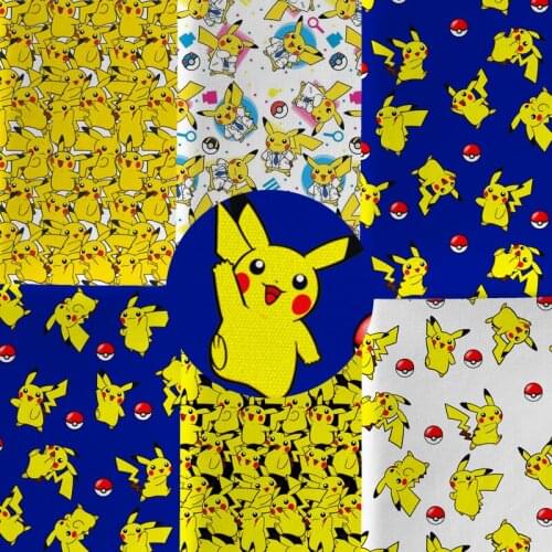 Half yard 45X145cm shopping bag fabric Print Polyester cotton DIY Material Pillow Hat sofa kird mask Handmade 1640