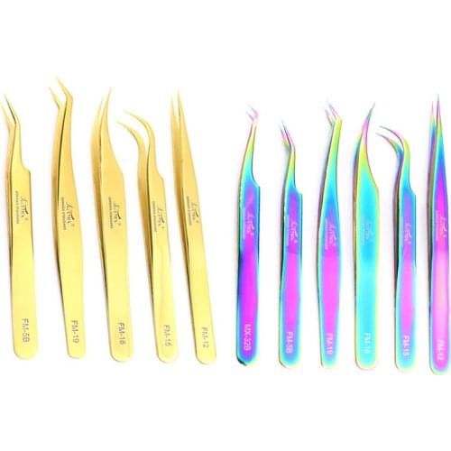 Funmix Professional Makeup Eyebrow Tweezers High Precision 3D Volume Eyelash Extension Tweezers Excellent Closure