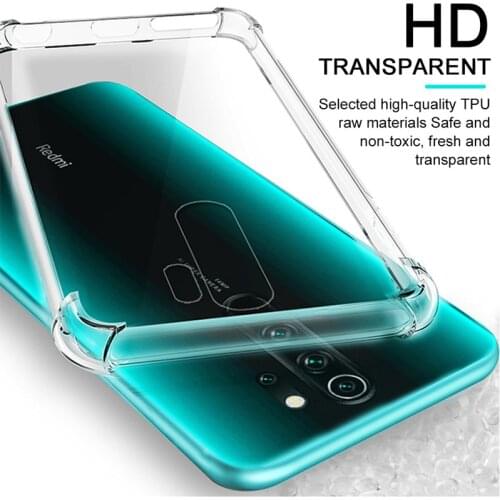 Shockproof Soft Transparent Case For Xiaomi Redmi Note 8 Pro 8T Cover Clear TPU Coque Xiomi Redmi 8 8A Case Xaimi Note8 T Note8T