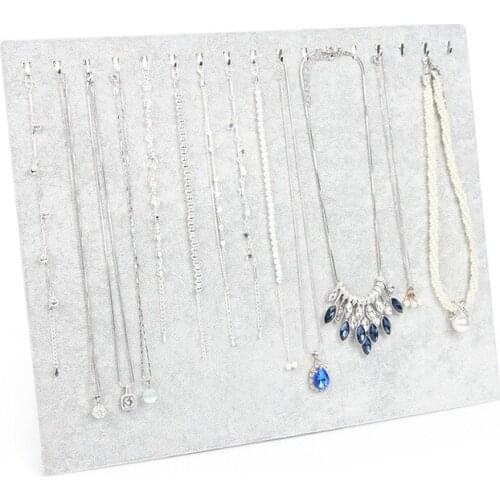 Velvet Necklace Display Hanger Necklace Holder For Jewelry Display Stand Jewelry Organizer Pendant Stand Holder For Storage
