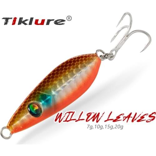 Tiklure Spoon Wobblers for Pike 7g 10g 15g 20g Metal Jig Artificial Bait Sea Fishing Predator Lures Free Shipping Wobbler