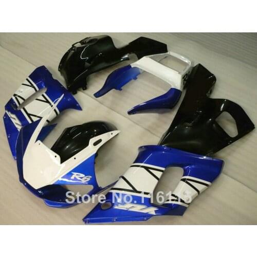 High quality ABS fairing kit for YAMAHA R6 1998 1999 2000 2001 2002 R6 YZF R6 98-02 blue white black fairings set #3224