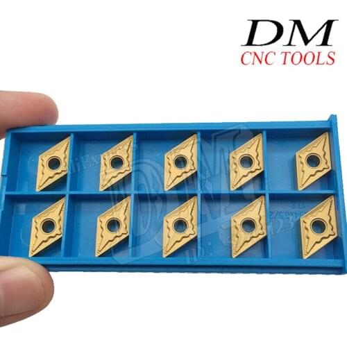 10pcs CNC Turning Tool Cutter DNMG110404-QM GP1225 Carbide Inserts CNC Turning Accessories Lathe Holder Knife
