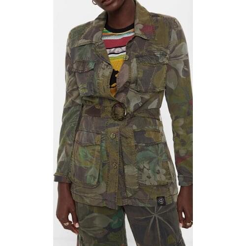 2020 Camouflage print coat