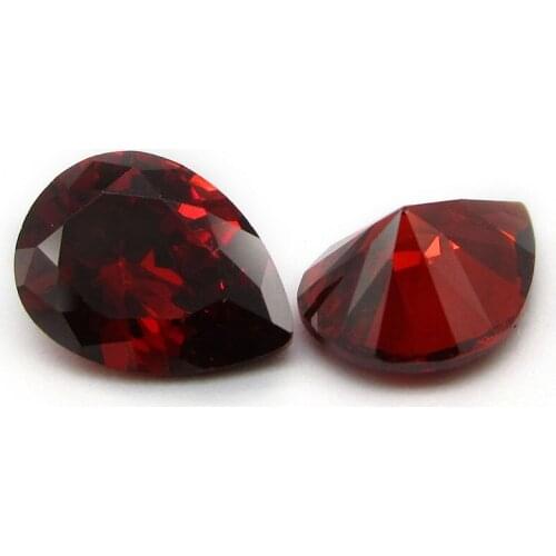 3x5mm Pick Colors 5A Factory Direct Price Pear Shaped Lab Created Loose Cubic Zirconia Zircon Stone