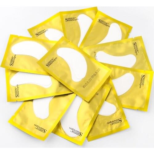5/10/20/50pairs Eyelash Extension Paper Patches Grafted Eye Stickers Eyelash Under Eye Pads Eye Paper Patches Tips Sticker Hot