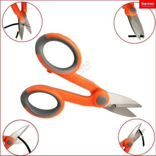 5pcs Fiber Optic Kevlar Shears Scissors- Cut Electrical Wire Coax Cable Wholesale TO Russia
