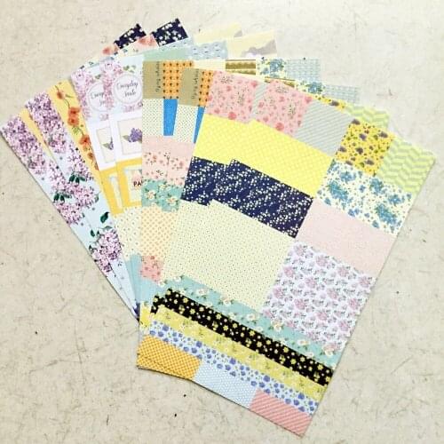 8 pcs/set Floral Deco sticker and vintage stamps set,Kawai stationery diy masking tape,10*17cm