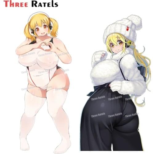 A115 Waifu BBW Super Pochaco Nitroplus Sexy Anime Girl Surfboard Bumper Car Stickers Windows Cartoon Anime Laptop Decal