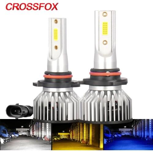 CROSSFOX Car Lights H11 LED H4 H7 HB3 9005 Led H1 H3 9006 HB4 H13 9004 9007 12V 3000K 6000K 8000K Auto Headlight Bulbs Fog Lamp