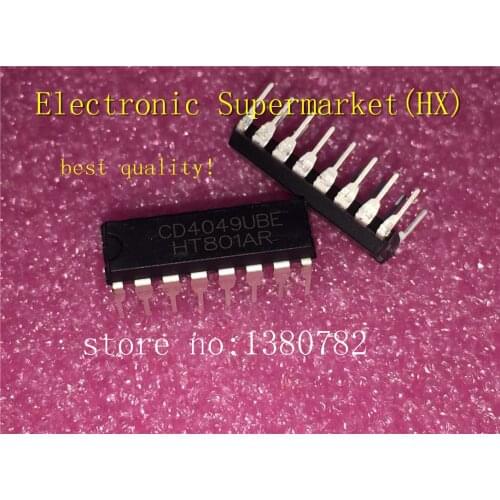 Free Shipping 100pcs/lots CD4049UBE CD4049 DIP-16 IC In stock