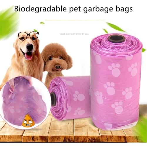 Biodegradable Pet Dog Poop Bag Zero Waste Dog Pooper Bags Paw Doggy Litter Poop Bag Dispenser Pets Products For Dogs