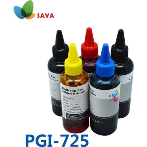 PGI725 726 Printer Ink Refill Bulk Ink For Printer For Canon PIXMA MG5270/MG5170/MG6170/MG8170/MG5370/IP4870/IP4970/MX886/IX6560