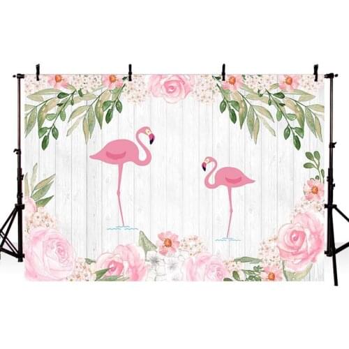 Photography backdrops flamingo backdrop photo background children baby birthday party decorations photocall background props