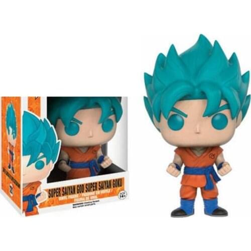 Funko Dragon Ball Japanese Anime l SUPER SAIYAN GOD GOKU 121# Vinyl Action Figure Collection Model Toys