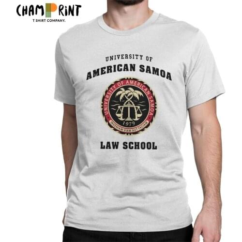 BCS University Of American Samoa Law School Men T Shirt Leisure Tees Short Sleeve Crewneck T-Shirts Pure Cotton 4XL 5XL Clothing