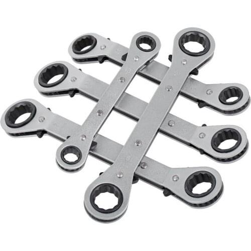 Ratchet wrench quick wrench double-headed two-way labor-saving straight elbow torx wrench tools set professional