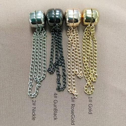 Magnetic Scarf Safty Pins With Chain Luxury Accessory No Hole Pins brooches Muslim women Hijab Scarf Pins With Packing