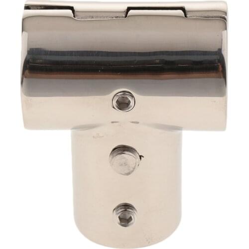 Stainless Steel Boat Marine Handrail 90 Degree Tee Fitting Pipe Tube Connector