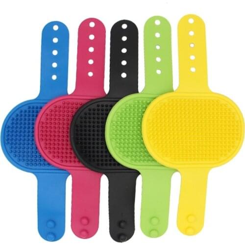 Pet Dog Cat Bath Brush Comb Bathing Massage Gloves Hair Fur Grooming Massaging Kitchen Cleaning Supplies Rubber Brushes For Dogs