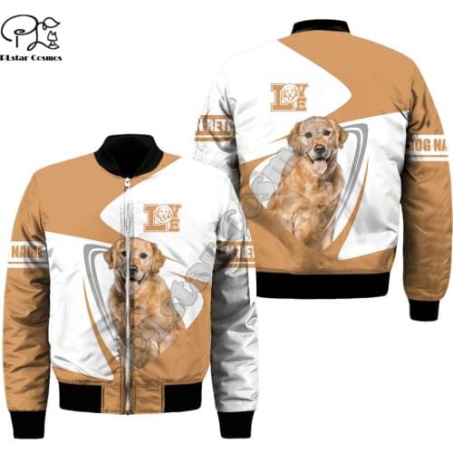 PLstar Cosmos Animal Rottweiler Bull Pitbull Dog Shepherd Tracksuit 3DPrint Men/Women Harajuku Funny Winter Coat Bomber Jacket 2