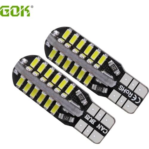 Super Bright! 10 X T10 led canbus W5W T10 48led canbus 3014 SMD Canbus NO ERROR T10 48SMD Car Auto Bulb Parking Lamps White