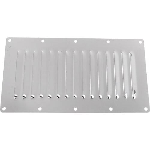 Air Vent Vertical Boat Louvered Vent Marine Stainless Steel 228mmx127mm