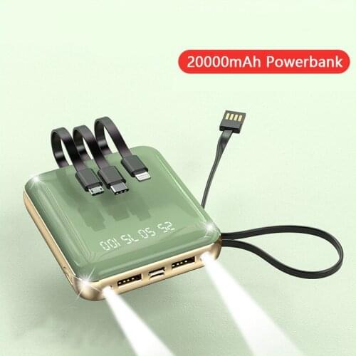 Power Bank 20000mAh Dual USB Type C Mobile Phone External Battery Fast Charge For iPhone Xiaomi mi Portable Charger PowerBank