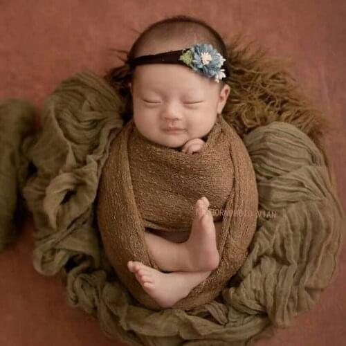 Close Knit Newborn Stretch Rayon Wrap Baby girl soft swaddle Wrap Photography props Layering Fabric