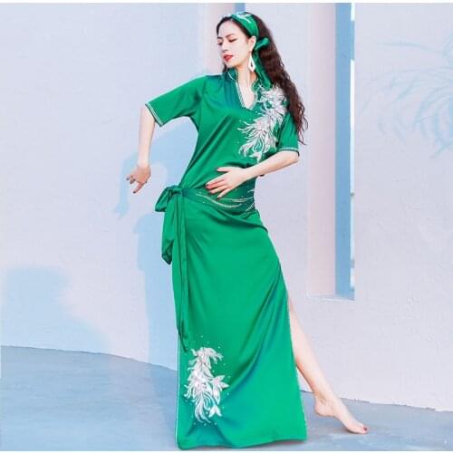 Belly Dance Costumes for Women Stage Performance Suit Long Dress Robe Khalegy Khaliji Shakes Robes Clothes