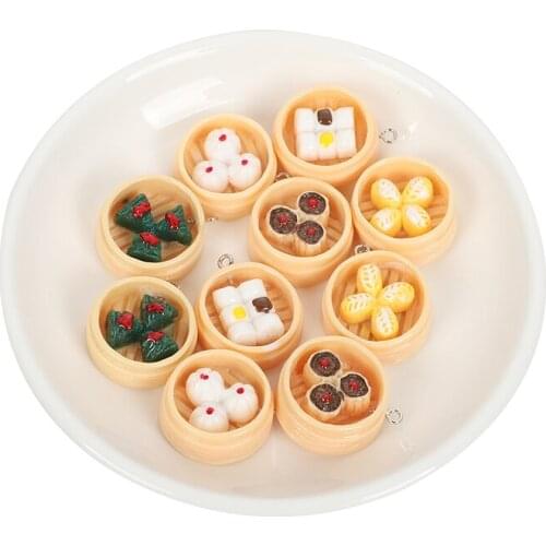 10Pcs 5 Styles Dessert Decorations Resin Jewelry Accessories DIY Scrapbooking Cabochon Flatback Decoration Craft Embellishment