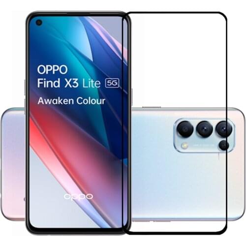 2.5D 9H Premium Tempered Glass full Coverage Screen Protector Protective Film for Oppo Find X3 Lite/A95 A94 A74 A73 A55 A54 A53