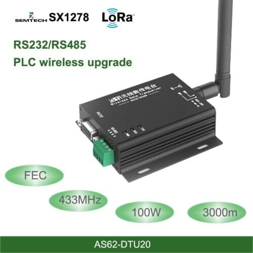 433MHz LoRa SX1278 RS485 RS232 Interface rf DTU Transceiver 3km FEC Wireless uhf Module 433M rf Transmitter and Receiver