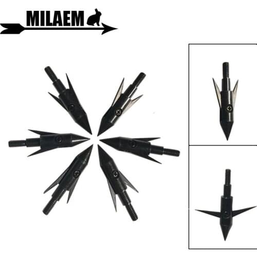 6/12pcs Archery Blade Arrowhead Target Arrow Point Tips 140Gr Broadheads Stainless Steel Hunting Shooting Fish Arrow Accessories