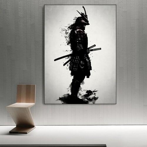 Diamond Painting Japanese Samurai Poster Modern Wall Art Rhinestone Embroidery Decorative Painting Living Room Decoration Framel