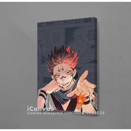 Sukuna Jujutsu Kaisen Anime Home Decor Canvas Wall Art Decoration Prints Dorm Living Room Bedroom Poster Painting