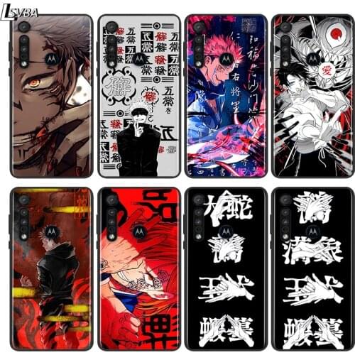 Jujutsu Kaisen Gojo Satoru For Motorola E6 E7 G8 G9 G Edge Stylus Power Play Lite One Hyper Marco Plus Black Soft Phone Case