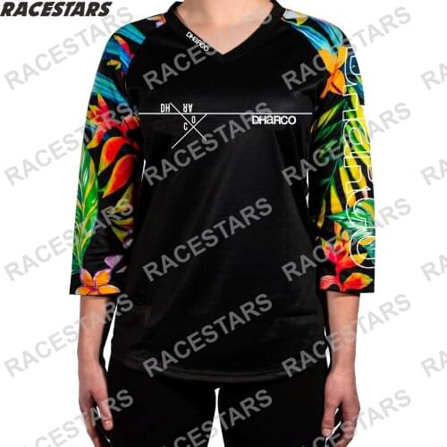 DHaRCO Women Downhill Mountain Jerseys Bike Shirt Offroad DH Motorcycle MTB Jersey Motocross Sportwear Maillot Ciclismo Ciclismo