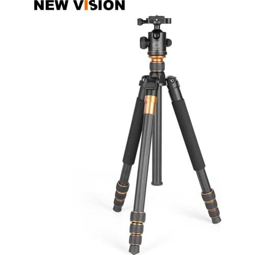 DHL QZSD Q999C Portable Detachable Changeable Traveling Tripod Monopod Carbon Fiber Ball Head for SLR Camera DSLR Camcorder