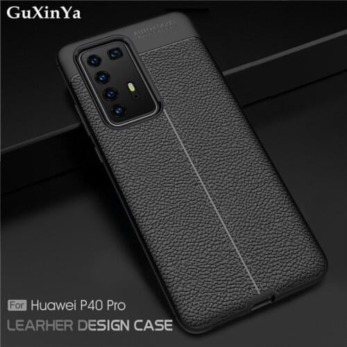For Huawei P40 Pro Phone Cases Luxury Leather ShockProof TPU Protective Case For Huawei P40 Pro Cover For Huawei P40 Pro Funda