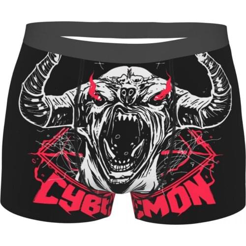 Doom Eternal Slayer Doomguy Game Cyberdemon Underpants Breathbale Panties Man Underwear Sexy Shorts Boxer Briefs
