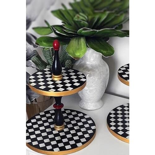 Double Layer Checkered Ductile-Hand Painting