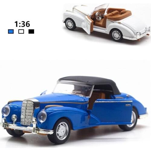 Alloy model 1:36 Simulation Model of Vintage Car Autobahn Polizei Classic Car Model Off-Road Metal Ornament Birthday Ornaments