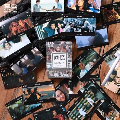 30PCS/Pack Color Classic Movie Lens Sticky Stickers Decoracion Scrapbook Office Stationery School Supplies Boxed